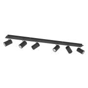 Lindby - Joffrey 6 Plafondlamp Black