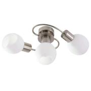 Lindby - Ciala 3 Plafondlamp White/Nickel