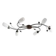 Lindby - Stefania 6 Plafondlamp White/Black-Gold