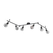 Lindby - Eridia 6 Plafondlamp Black