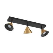 Lucande - Kartio 3 Plafondlamp Brass