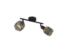 Lindby - Eudoria 2 Plafondlamp Black/Gold