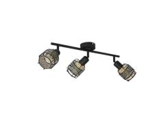 Lindby - Eudoria 3 Plafondlamp Black/Gold