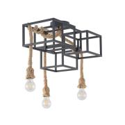 Lucande - Andrik 3 Plafondlamp Black