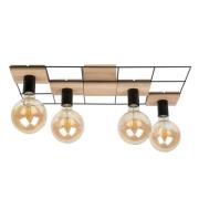 Envostar - Bridge Move Plafondlamp Black/Wood