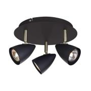 Markslöjd - Ciro 3 Plafondlamp Black/Steel