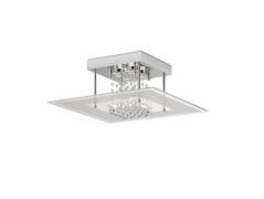 Lindby - Lisandra LED Plafondlamp IP44 Chrome/Clear