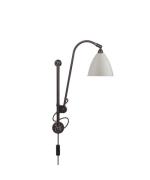 GUBI - Bestlite BL5 Wandlamp Ø16 Zwart Geelkoper/Klassisk Wit