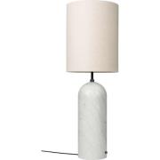 GUBI - Gravity XL High Vloerlamp White Marble/Canvas