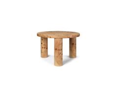 ferm LIVING - Post Coffee Table Small Poplar Burl Veneer