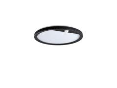 Paulmann - Lamina Buiten Wand-/Plafondlamp met Sensor Round SWR Zwart