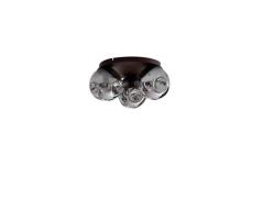 Lindby - Valentina 3 Plafondlamp Smoked Grey/Coffee