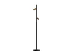 Antidark - Decor F2 LED Vloerlamp Double Dim. Zwart/Messing