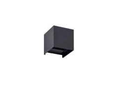 Lindby - Nivar Square LED Buiten Wandlamp Black