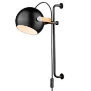 Halo Design - D.C Wandlamp Long Ø18 Black/Oak