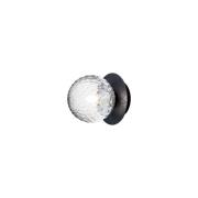 Nuura - Liila 1 Wand-/Plafondlamp IP44 Small Black/Optic Clear