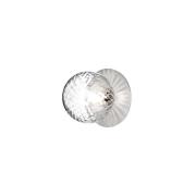 Nuura - Liila 1 Wand-/Plafondlamp IP44 Medium Light Silver/Optic Clear