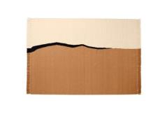 ferm LIVING - Soil Kelim Rug 170x240 Dark Zandkleurig/Off-White