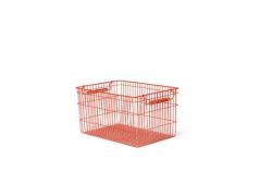 ferm LIVING - Cala Stackable Baskets Set of 2 Poppy Rood