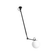 Lampe Gras - 302 L Plafondlamp Ø250 Zwart/Opaal Glas Lamp Gras