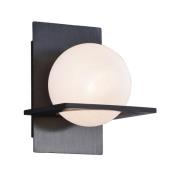 Lucande - Kulka 1 Wandlamp Opaal/Zwart