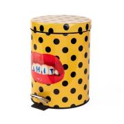 Seletti - Shit Toiletpaper Home Dustbin Ø 20,5xH27,5 Geel/Zwart/Multic...