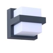 Lindby - Fyra Square LED Smart Buiten Wandlamp Grijs