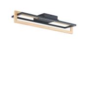 Lindby - Holamu LED Plafondlamp L86 Zwart/Hout