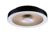 Paulmann - Volea LED Plafondlamp Ø32 IP44 Dim. Zwart/Goud