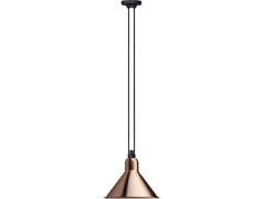 Lampe Gras - 322 L Hanglamp Kegelvormig Koper/Wit Lampe Gras