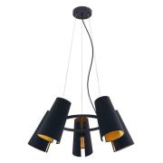 Lucande - Kemoni Hanglamp Black/Gold