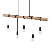 Lindby - Rom Hanglamp Black/Wood