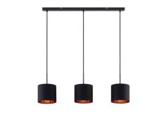 Lindby - Trinika 3 Hanglamp Black/Gold