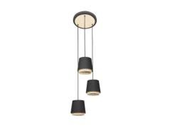 Lindby - Ananya 3 Round Hanglamp Black