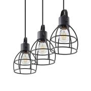 Lindby - Flintos 3 Hanglamp Black