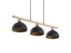 Lindby - Tirzana 3 Hanglamp Black/Light Wood