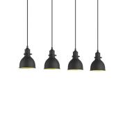 Lindby - Jasminka 4 Hanglamp Black/Gold