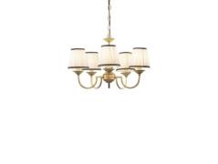 Lindby - Lumiel 5 Kroonluchter Cream/Antique Brass