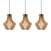 Envostar - Floj 3 Hanglamp Black/Wood