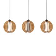 Envostar - Clay 3 Hanglamp Black/Wood