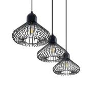 Lindby - Metehan 3 Hanglamp Black