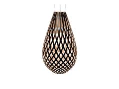 David Trubridge ltd - Koura Hanglamp H160 Zwart 1 Kant