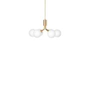 Nuura - Apiales 6 Hanglamp Brushed Brass/Opal