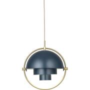 GUBI - Multi-Lite Hanglamp Ø36 Messing/Midnight Blue