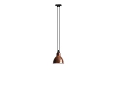 Lampe Gras - 322 L Hanglamp Round Raw Copper/White