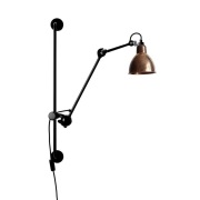 Lampe Gras - 210 Wandlamp Zwart/Koper