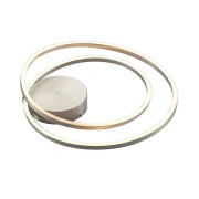Lindby - Davian LED Plafondlamp DIM Nickel