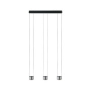 Paulmann - Aldan 3 Hanglamp Dim. Zwart/Geborsteld Alu