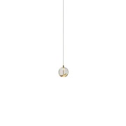 Lucande - Hayley 1 Hanglamp Ø9 Clear/Gold