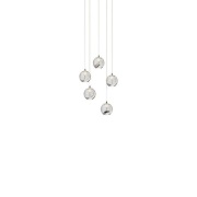 Lucande - Hayley 5 Hanglamp Clear/Chrome